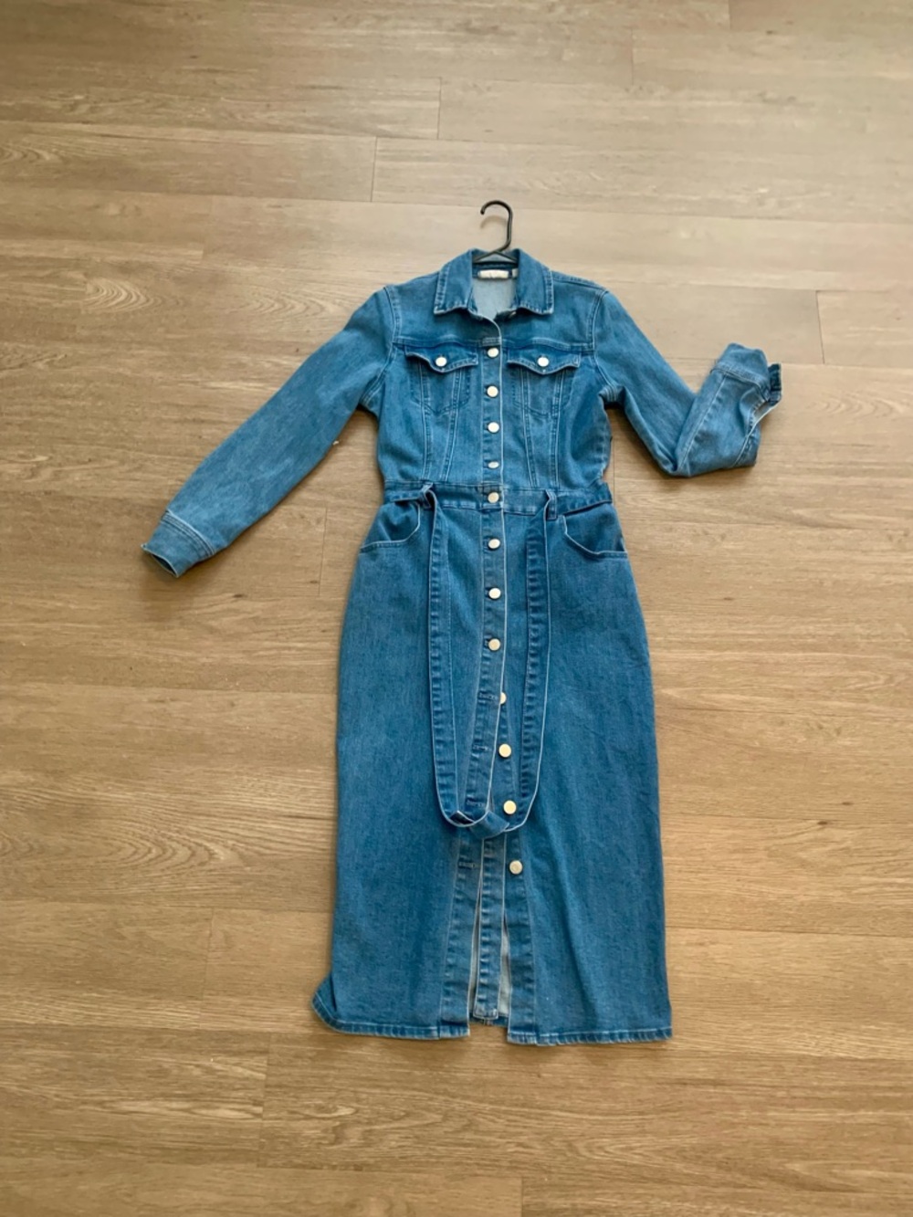 New York & Company Denim Shirtdress